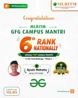 GFG-CAMPUS-MANTRI-6TH-RANK